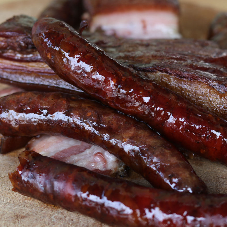 【锅儿嗨】手工麻辣香肠500g 柴火烟熏原味腊肠 湘西恩施腊味腊肉