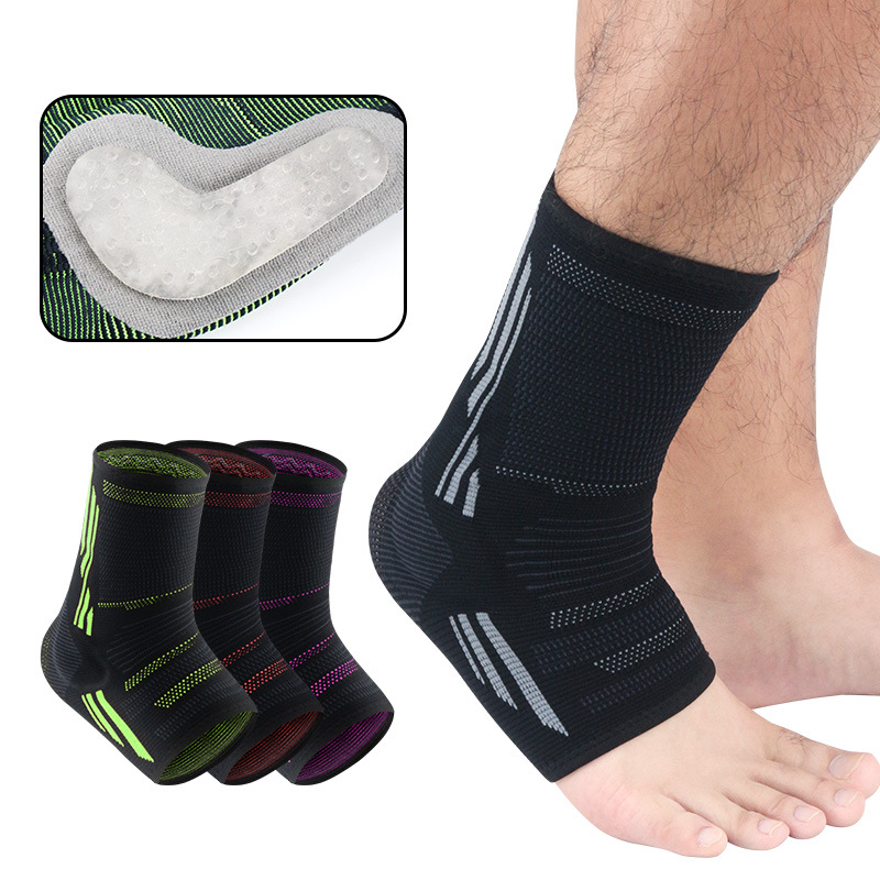 运动透气护踝硅胶防撞防扭伤护脚腕套袜篮球足球登山健身护具