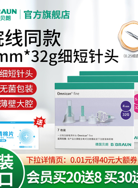 德国贝朗进口胰岛素注射笔用针头456mm通用打司美格鲁肽bd新优锐