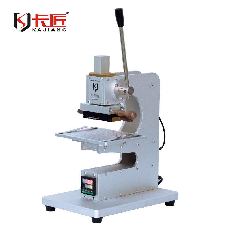 wt-90xts多功能烫金机电子眼定位快速换模具压标机皮革成品皮包logo压