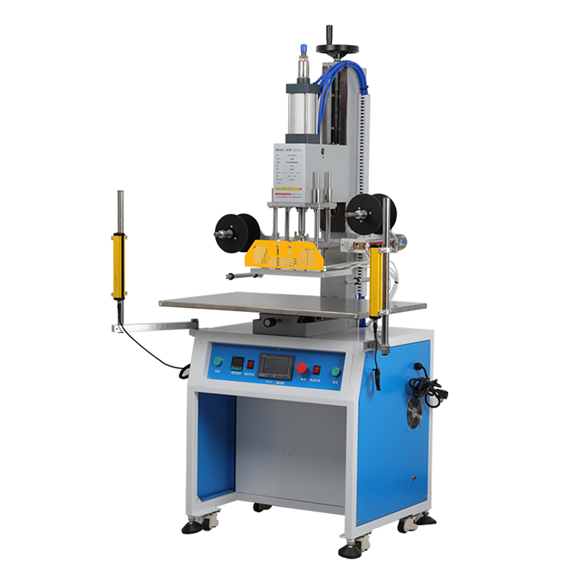 卡匠WT-TJ8020PZ铸铁式稳固机架加大台面热压烫印机月饼包装手提袋茶叶袋热压机气动烫金机