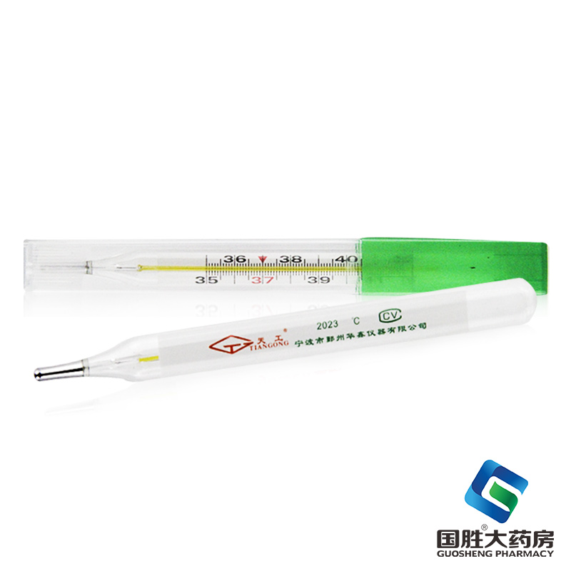 天工玻璃体温计1支装三角形棒式(口腔)/内标式(腋下)含汞