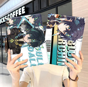 原神ipad10保护套pro2024款11寸5苹果air6平板mini7壳4迷你3适用2三折1带笔槽2018九8第9代2020纳塔2021周边