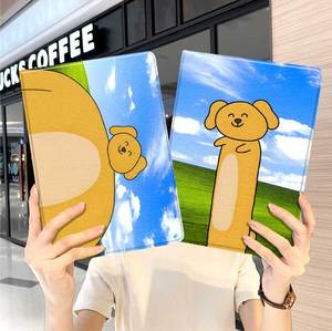大笨狗华为平板matepad11保护套5s壳air12周边v8女生pro8荣耀9搞怪m6外壳5小米7三折6pro适用7s红米kpad2024