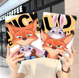 疯狂动物城ipad10保护套pro2024款11寸5苹果air7平板mini6壳4迷你3适用2三折2020带笔槽8第9代2021情侣男女生