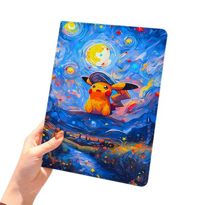 宝可梦2020款ipad10保护套pro2018苹果mini6外套ipod9迷你4壳air5适用2平板3带笔槽十6第8代ioad三折耿鬼九八