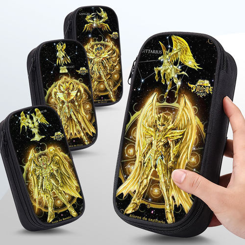 黄金圣斗士星矢笔袋小学生网红爆款铅笔盒2025年新款文具袋初中生大容量超火笔盒学生专用文具盒儿童男生男孩