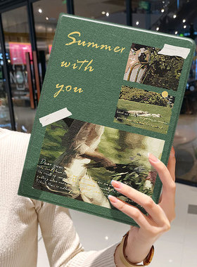 ins风文艺女ipad10保护套pro2024款11寸5苹果air7平板mini6壳4迷你3适用2三折2020带笔槽8第9代2021女生2018