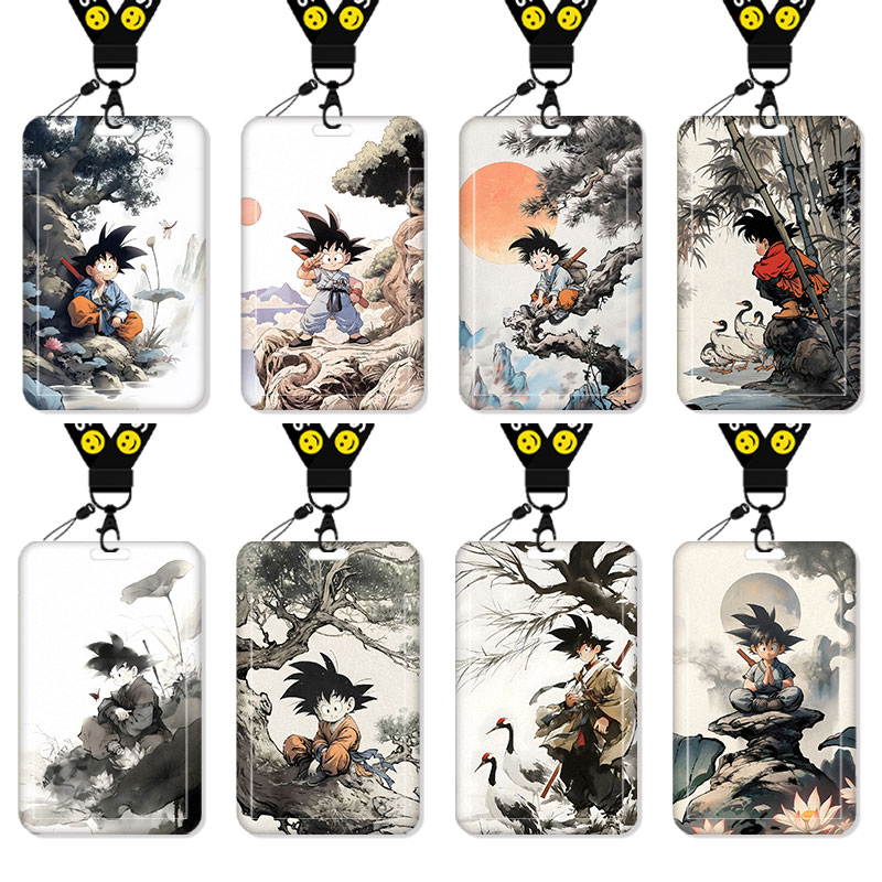 水墨风七龙珠悟空卡套高颜值饭卡校园卡保护套公交卡学生水卡证件小卡片套工作证工牌证件套校牌卡卡罗特可爱