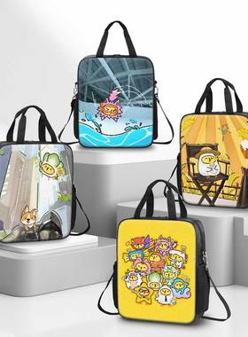 KPL梦之队卡通补习袋男孩小学生作业手提袋女学生拎书袋初中生补课包轻便帆布包儿童美术袋手提包斜跨二次元