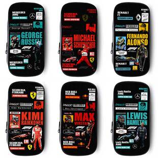 F1赛车手笔袋小学生铅笔盒2026新款超火文具袋初中生笔盒学生文具盒儿童网红爆款男生男孩款维特尔阿隆索帅气