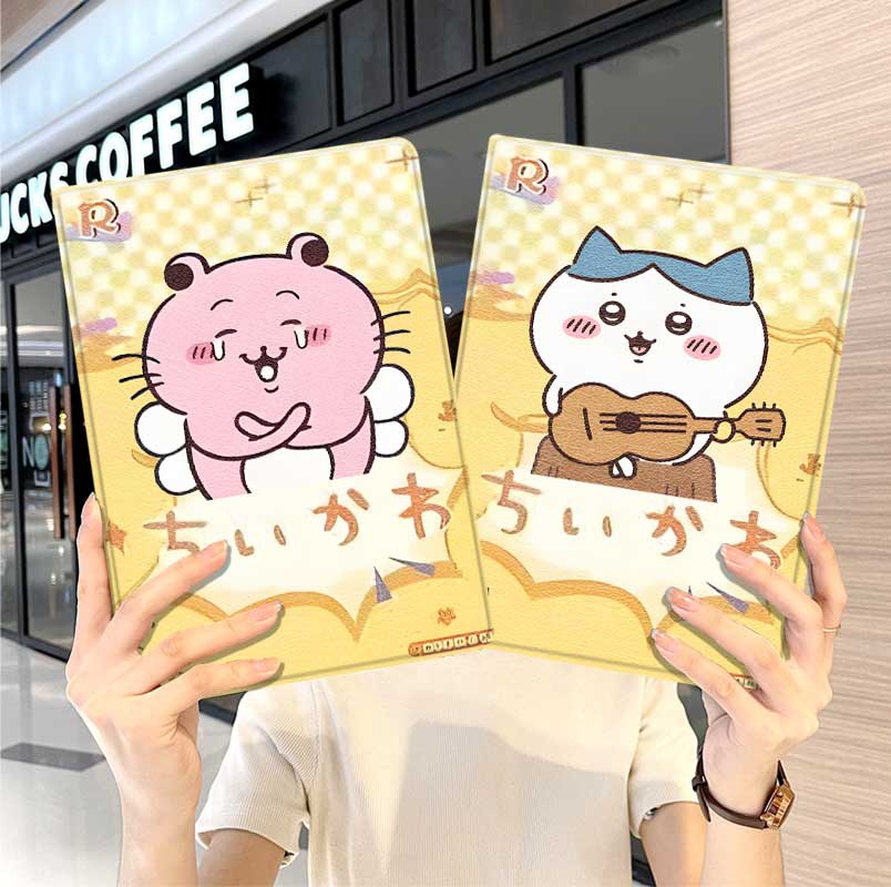 chiikawa华为平板matepad11保护套5s壳air12吉伊卡哇v8pro女生8荣耀9m6外壳5小米7三折6pro适用6s红米se2024