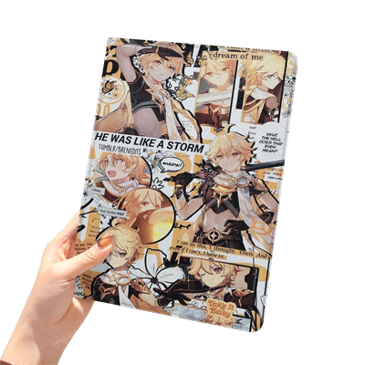原神ipad10保护套pro2024款11寸5苹果air6平板mini7壳4迷你3适用2三折1带笔槽2018九8第9代2020钟离魈可莉七