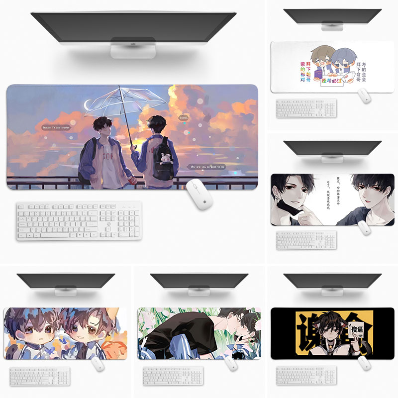 伪装学渣鼠标垫子超大号电脑桌面垫锁边滑鼠垫游戏定制女生高颜值