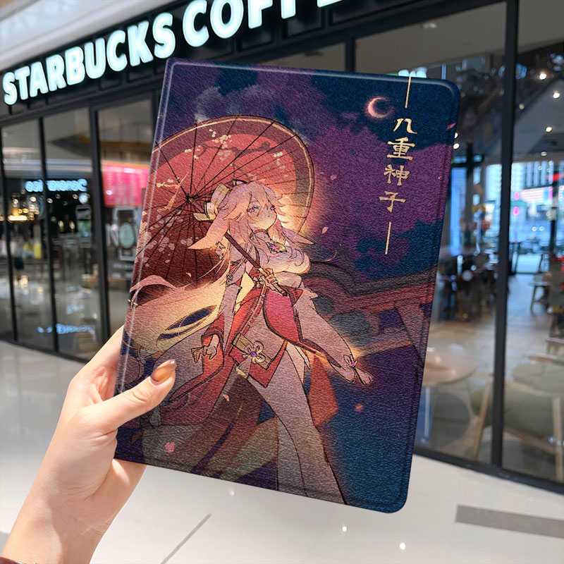 原神2021ipad9保护套苹果带笔槽