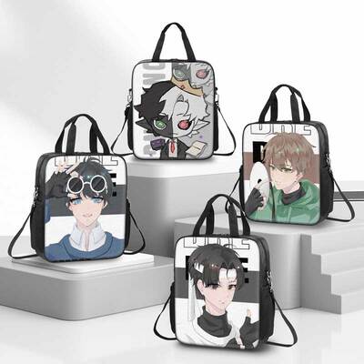 MC我的世界补习袋高颜值男孩小学生作业手提袋女学生拎书袋初中生补课包轻便帆布包儿童美术袋手提包mcyt成员