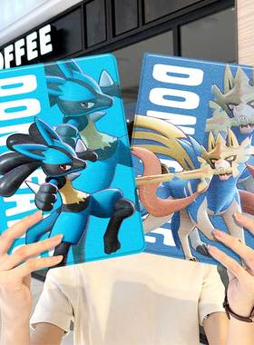 宝可梦ipad10保护套pro2024款11寸5苹果air7平板mini6壳4迷你3适用2三折2020带笔槽8第9代2021周边2018动漫九