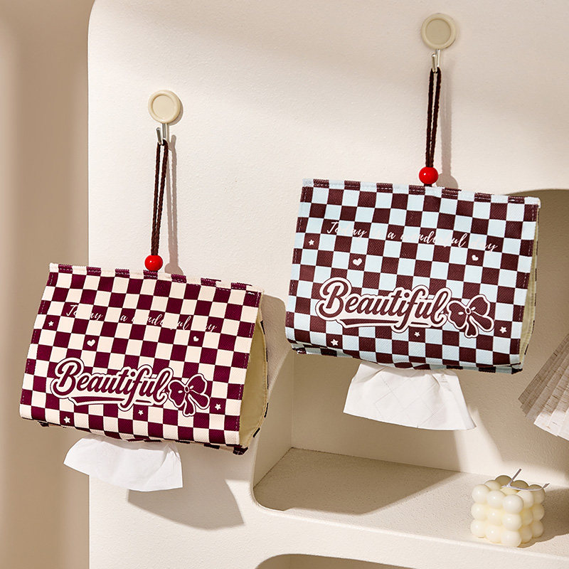 悬挂式纸巾挂袋纸巾收纳包卫生间车载壁挂式洗脸中抽纸挂袋ins风,收纳整理,纸巾套,淘宝优惠券,粉丝福利购,淘宝优惠卷