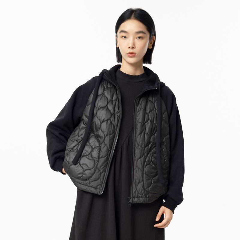 趣味绣花 口袋 抽绳下摆