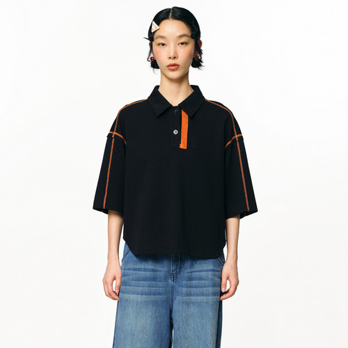 Polo领、织唛、撞色织带