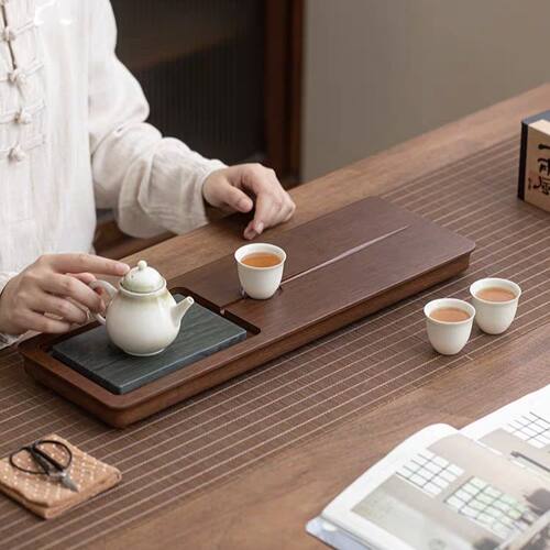 新款茶盘小型茶台家用茶台小型茶托盘简易茶盘茶具托盘轻奢现代