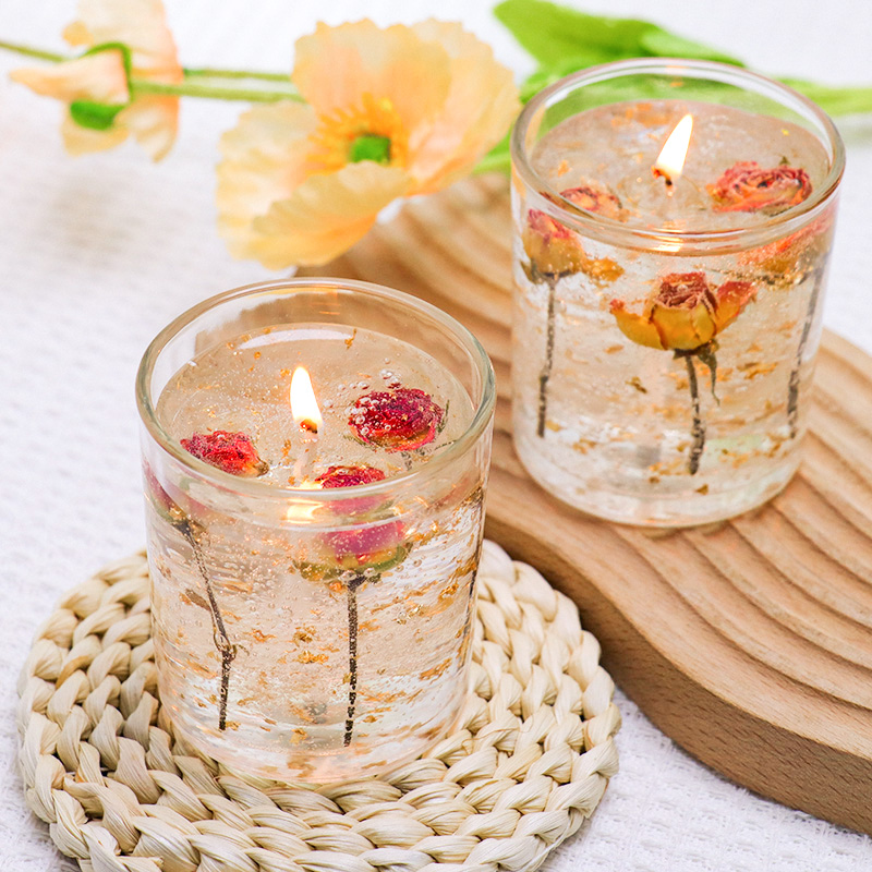 DIY玫瑰花香薰蜡烛材料包