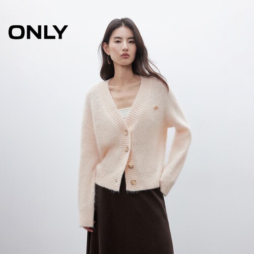 ONLY宽松纽扣开衫针织衫