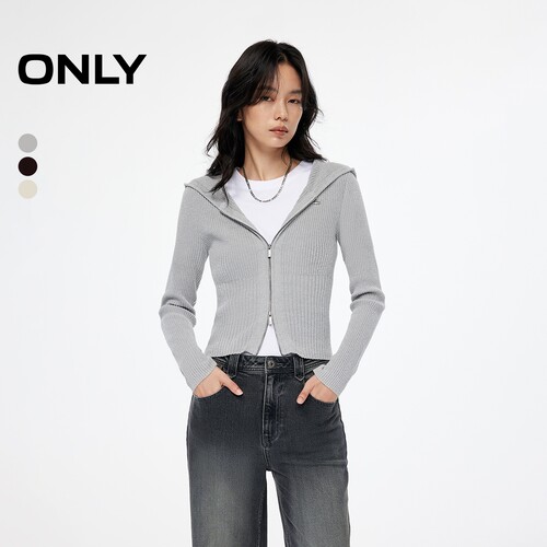 ONLY连帽开衫针织衫