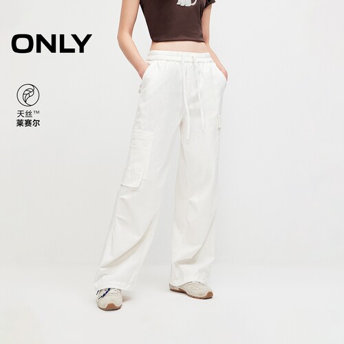 ONLY工装大口袋降落伞裤休闲裤