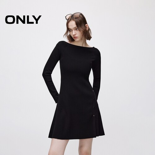 显瘦针织短裙连衣裙ONLY