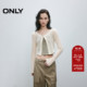 可调节肩带立体剪裁显瘦短款 春夏款 套装 罩衫 女 雪纺衫 ONLY奥莱