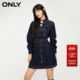 ONLY奥莱 秋冬气质百搭翻领A字牛仔短裙连衣裙女