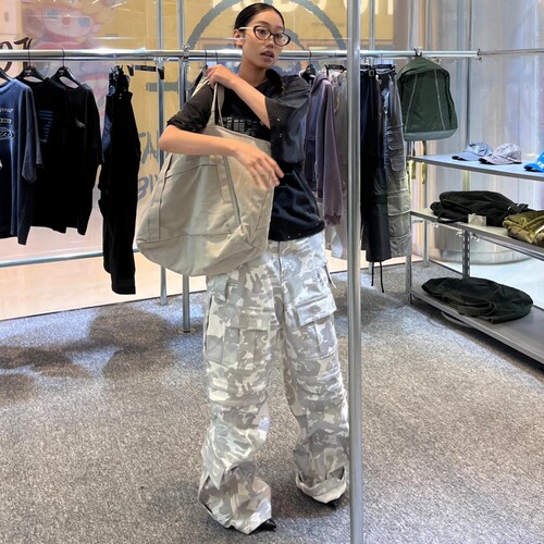 Fararchive工装迷彩裤直筒长裤