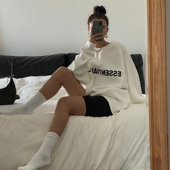 God Fear FOG复线Essentials字母高街休闲潮牌加绒圆领卫衣