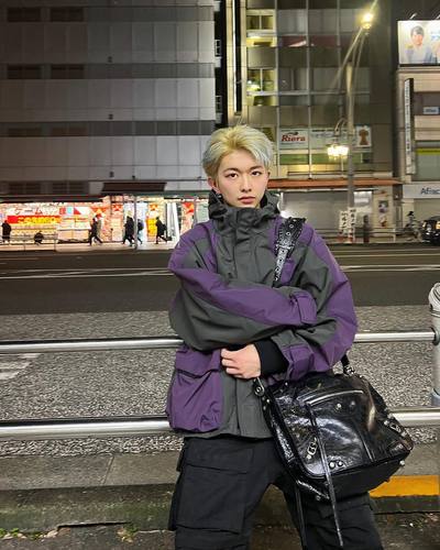 GRAILZ美式休闲拼接冲锋衣外套