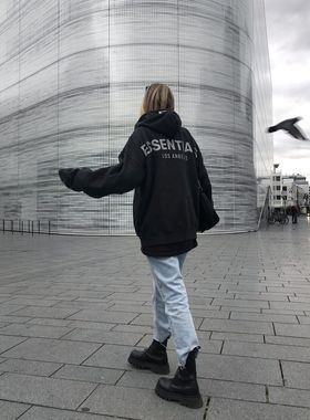 FOG FEAR OF GOD复线ESSENTIALS洛杉矶限定高街宽松休闲连帽卫衣