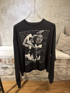 T恤 休闲男女长袖 ERD忧郁 富二代Remember人像插画复古做旧美式