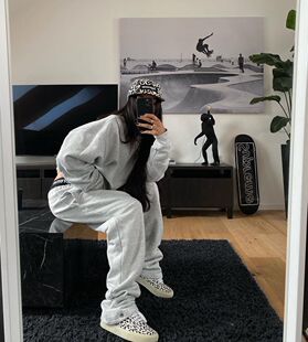 Askyurself复古刺绣字母灰色卫衣FOG高街美式 外套 休闲宽松情侣装