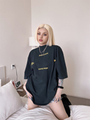 夏季 CPFM侃爷KANYE专辑限定字母印花短袖 高街美式 休闲宽松情侣T恤