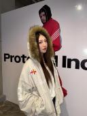 卫衣美式 Protocol index毛领拼接撞色战马拉链连帽衫 休闲破坏外套