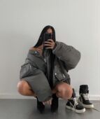 Grailz Talk潮牌加棉飞行夹克棒球棉服高街vibe美式 休闲宽松外套