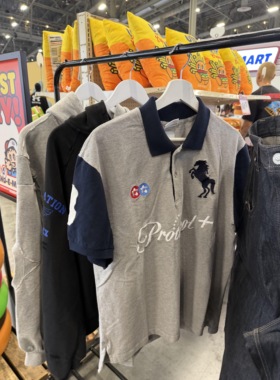 Protocol index联名Vandy战马刺绣徽章POLO衫美式休闲流行短袖T恤