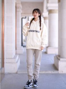 FEAR 束脚裤 卫裤 子 GOD复线ESSENTIALS字母高街宽松休闲裤 FOG