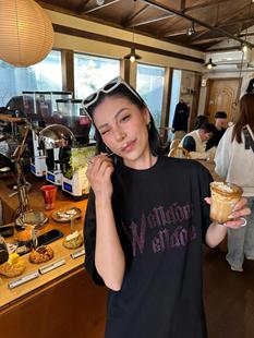 WE11DONE WHITE珍珠汤钻字母印花短袖美式休闲宽松潮牌重磅T恤Tee