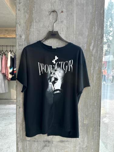 ProjectGR不规则拼接美式短袖