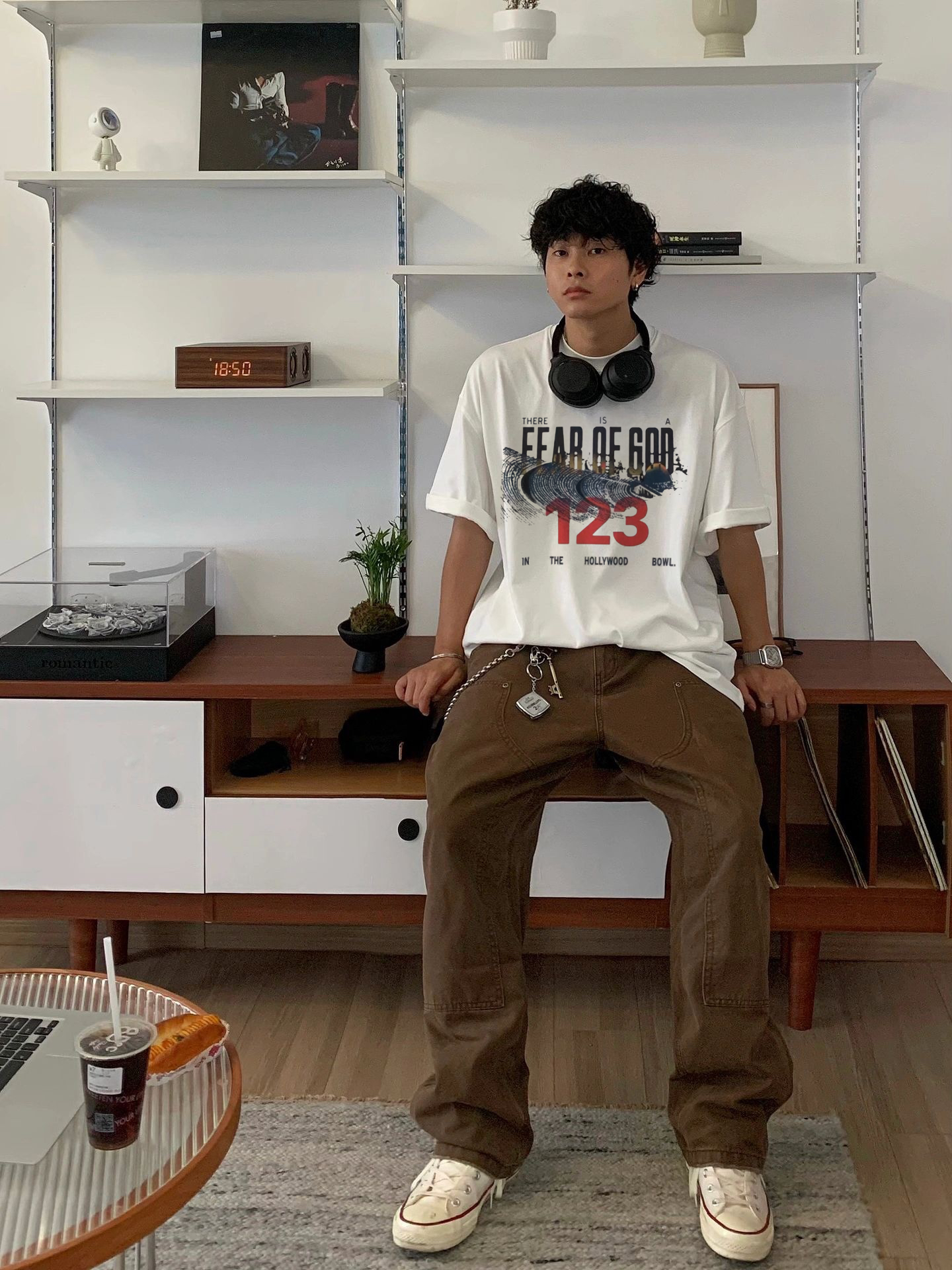 FearofGod美式休闲字母短袖T恤