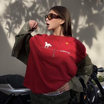 Grailz上海限定战马印花美式短袖