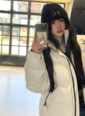 Thug club美式潮牌金属星月保暖棉服高街宽松休闲加厚面包服棉衣