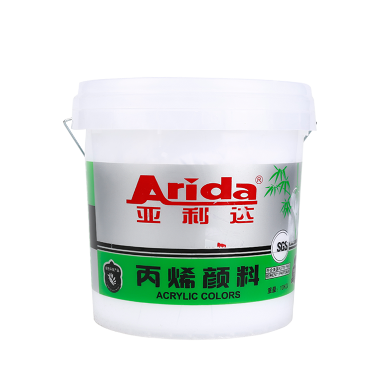 亚利达丙烯颜料3kg大桶装墙绘丙烯颜料