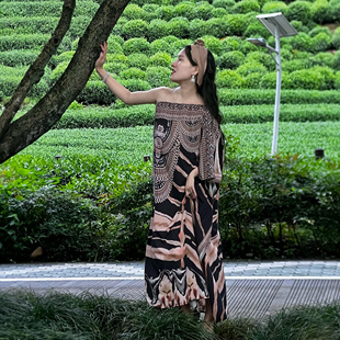 悦梦风璐肚皮舞埃及民族风特色常服连衣裙主理人梦璐老师同款